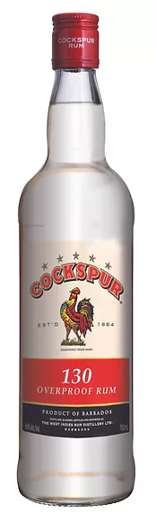 130 Over-Proof Rum Bottle